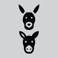 donkey cartoon head draw illustration 