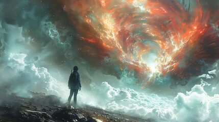 Infographic Book of Enoch combining futuristic elements ancient religious texts and enochian literature highlighting fallen angels and Nephilim in a hyper realistic style with space for annotations