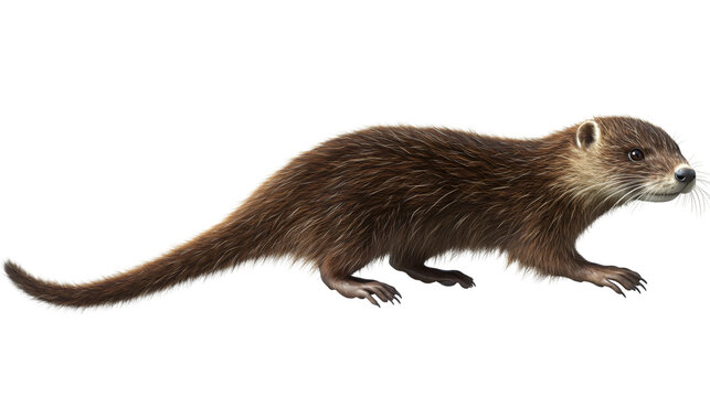 Luxurious Mink Fur Clipart Element 3D Illustration Realistic Isolated