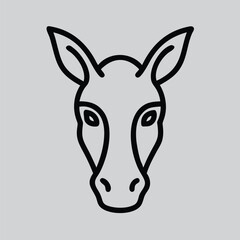 donkey head front elevation