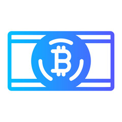 Obraz premium money gradient icon