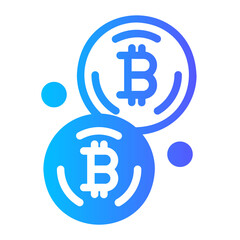 bitcoin gradient icon