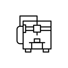 3D printer icon vector illustration web design element