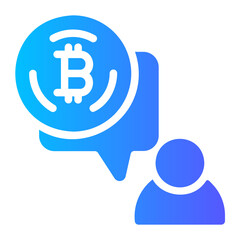 chat gradient icon