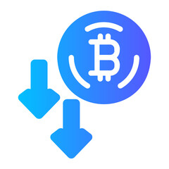 Drop In Value gradient icon