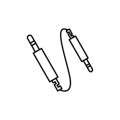 Fototapeta premium Audio Cable icon vector illustration web design element
