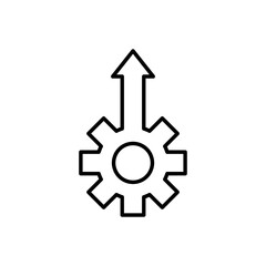 Boosting productivity icon vector illustration web design element