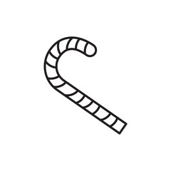 Candy Cane icon vector illustration web design element