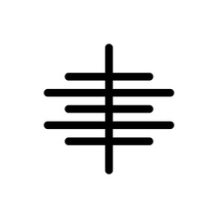 Center align icon vector illustration web design element