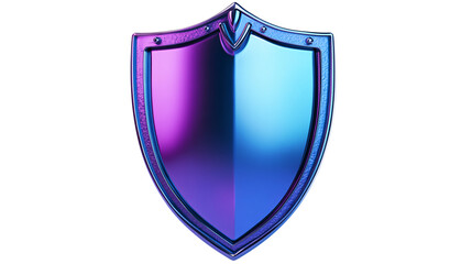 3D Protection Shield Icon for Security and Defense Concepts