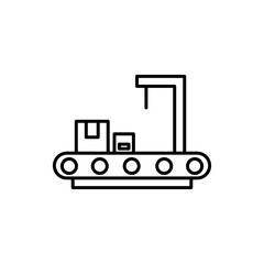 Conveyor icon vector illustration web design element