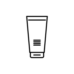 Cream tube icon vector illustration web design element