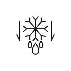 Defrost icon vector illustration web design element