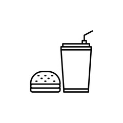 Fast food icon vector illustration web design element