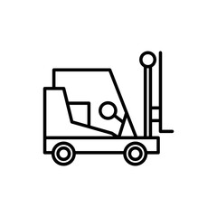 Forklift icon vector illustration web design element