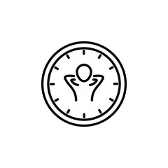 Free time icon vector illustration web design element