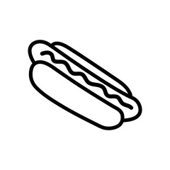 Hot dog icon vector illustration web design element