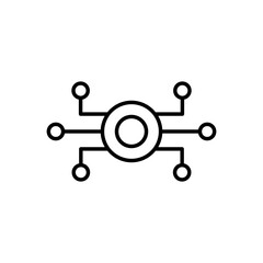 ICT icon vector illustration web design element