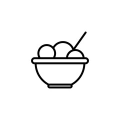 Ice cream icon vector illustration web design element