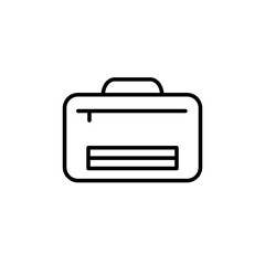 Laptop bag icon vector illustration web design element