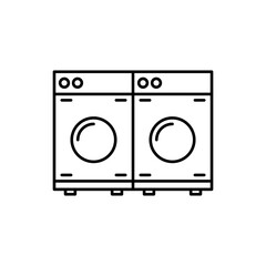 Laundry zone icon vector illustration web design element