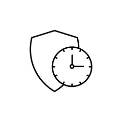 Long term protection icon vector illustration web design element
