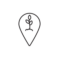 Locally grown icon vector illustration web design element