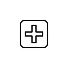 Medical support icon vector illustration web design element