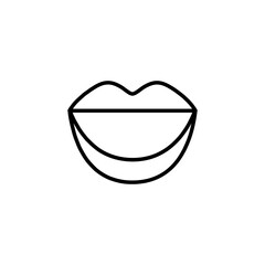 Mouth icon vector illustration web design element