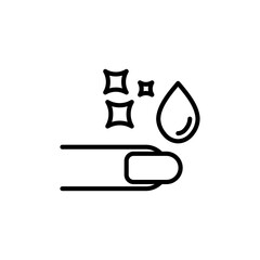 Nail care icon vector illustration web design element