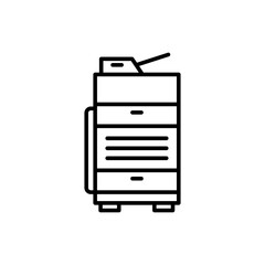 Office printer icon vector illustration web design element