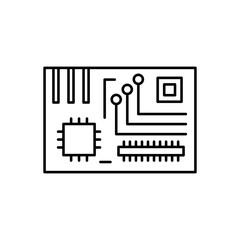 PCB icon vector illustration web design element