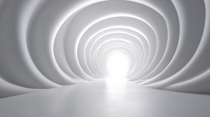 Naklejka premium twisting visual loop animating over a white matte background