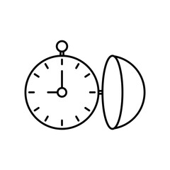 Pocket watch icon vector illustration web design element