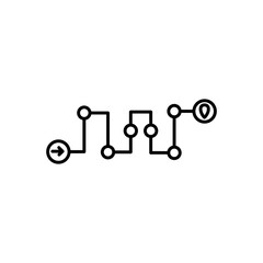 Roadmap icon vector illustration web design element