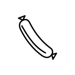 Sausage icon vector illustration web design element