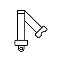 Shoulder strap icon vector illustration web design element