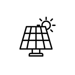 Sun energy icon vector illustration web design element