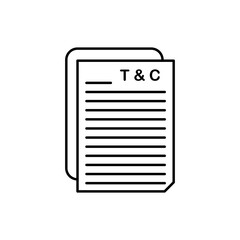 Terms and Conditions icon vector illustration web design element