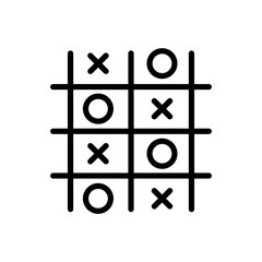 Tic tac toe icon vector illustration web design element