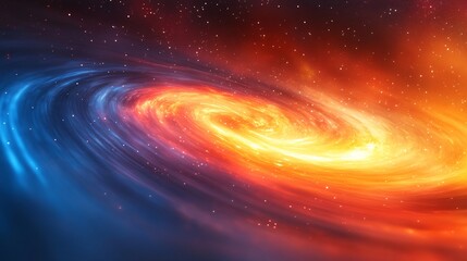 Obraz premium twisting visual loop animating over a colorful mist background