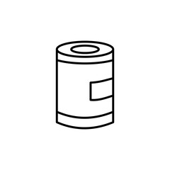 Tin can icon vector illustration web design element