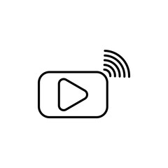 Video streaming icon vector illustration web design element
