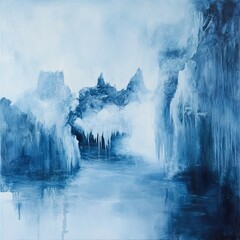 Fototapeta premium Frozen Glacial Landscape