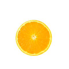 Fototapeta premium slice of orange isolated on transparent background