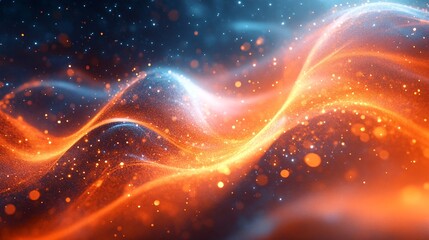 Obraz premium flowing visual loop animating over a soft blur background