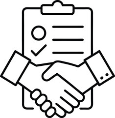 handshake vector illustration