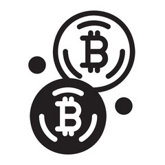 bitcoin glyph icon