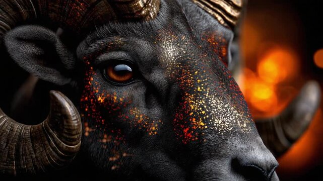 This captivating visual delves into the essence of Aries, showcasing the unique attributes of this zodiac sign with stunning details and vibrant colors. Experience the energy of the first sign