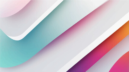Fototapeta premium Gradient background features vibrant white hues transitioning into. Diagonal lines create dynamic visual effect. Smooth color blending dominates composition. 